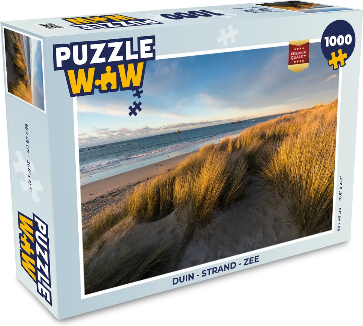 PuzzleWow Duin Strand Zee Legpuzzel 1000 Stuks