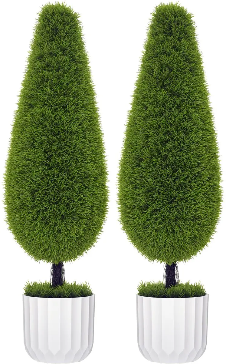 Homcom Kunstplanten Set 2 Stuks