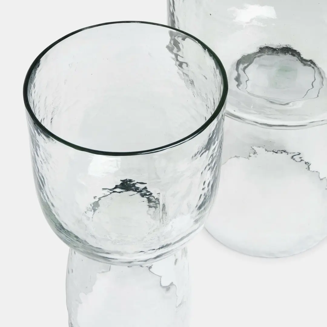 Loberon Faylina Windlichtset - 2 Stuks Ø18cm Heldere Glas - afbeelding 2 van 6