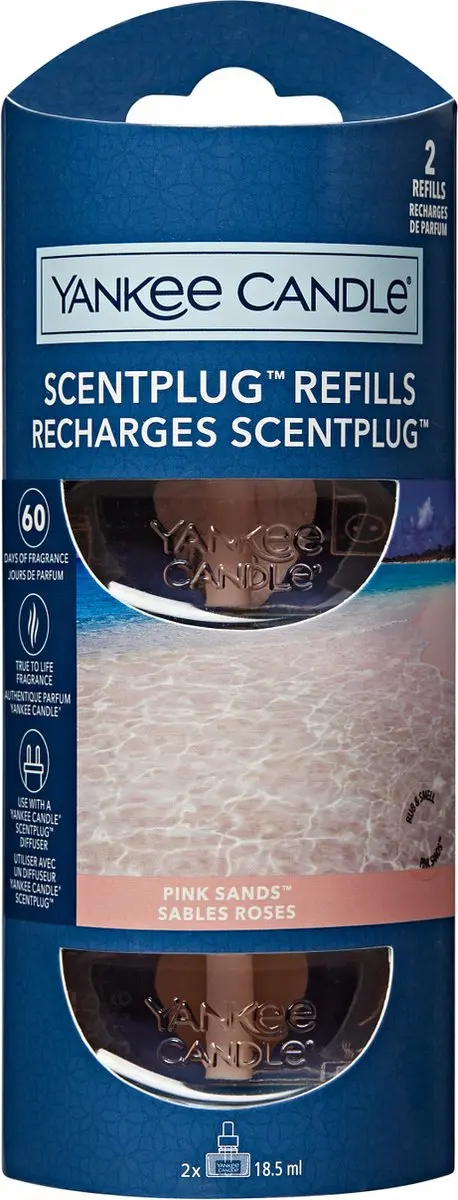 Yankee Candle Pink Sands Elektrische Diffuser Navulling - 2 Stuks - afbeelding 2 van 3