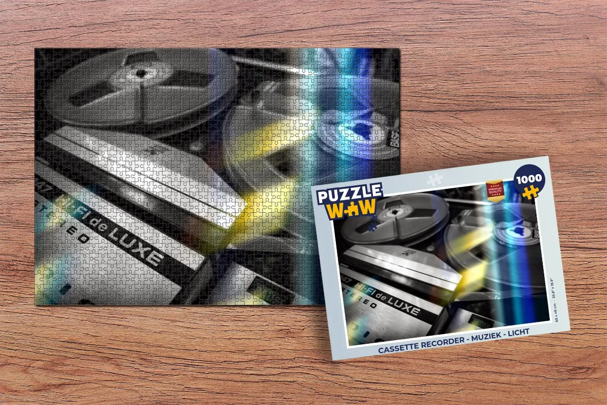 PuzzleWow Muziek Licht Legpuzzel 1000 Stuks - Multicolor
