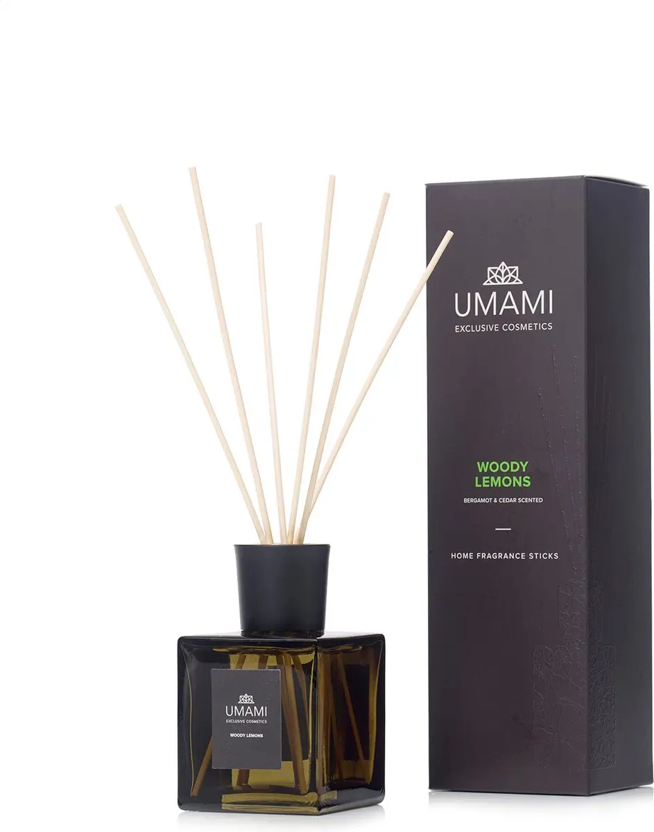 Umami Woody Lemons Geurstokjes 250ml