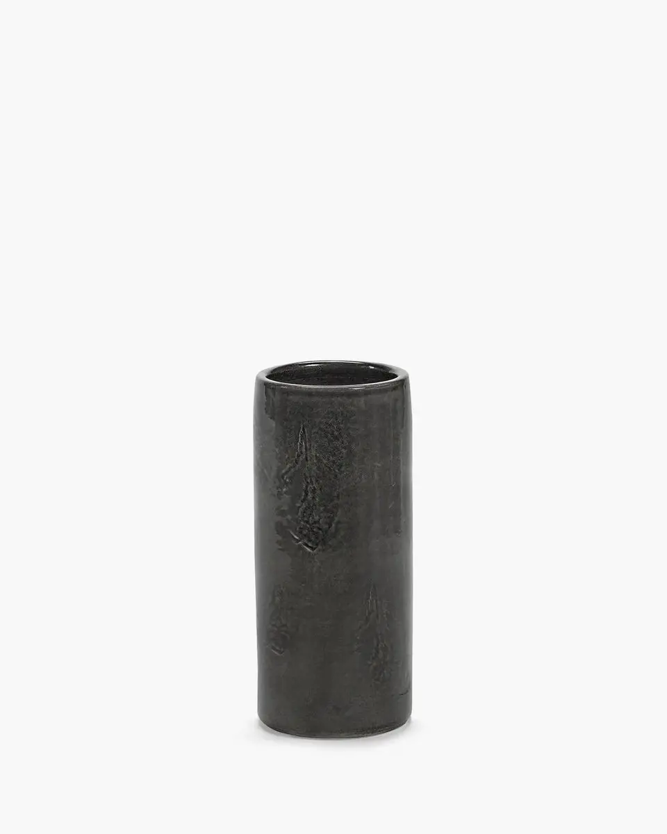 Serax Vincent Van Duysen Vaso vaas D11cm H25cm anthracite