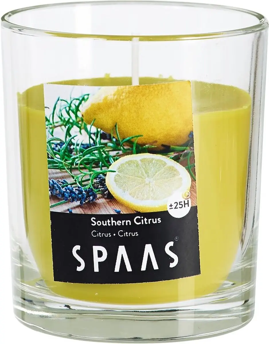 Geurkaars glas 70x77 mm Southern Citrus