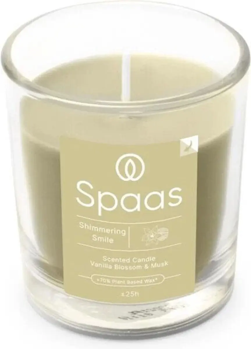 Spaas Geurglas Shimmering Smile 25u Ø7cm