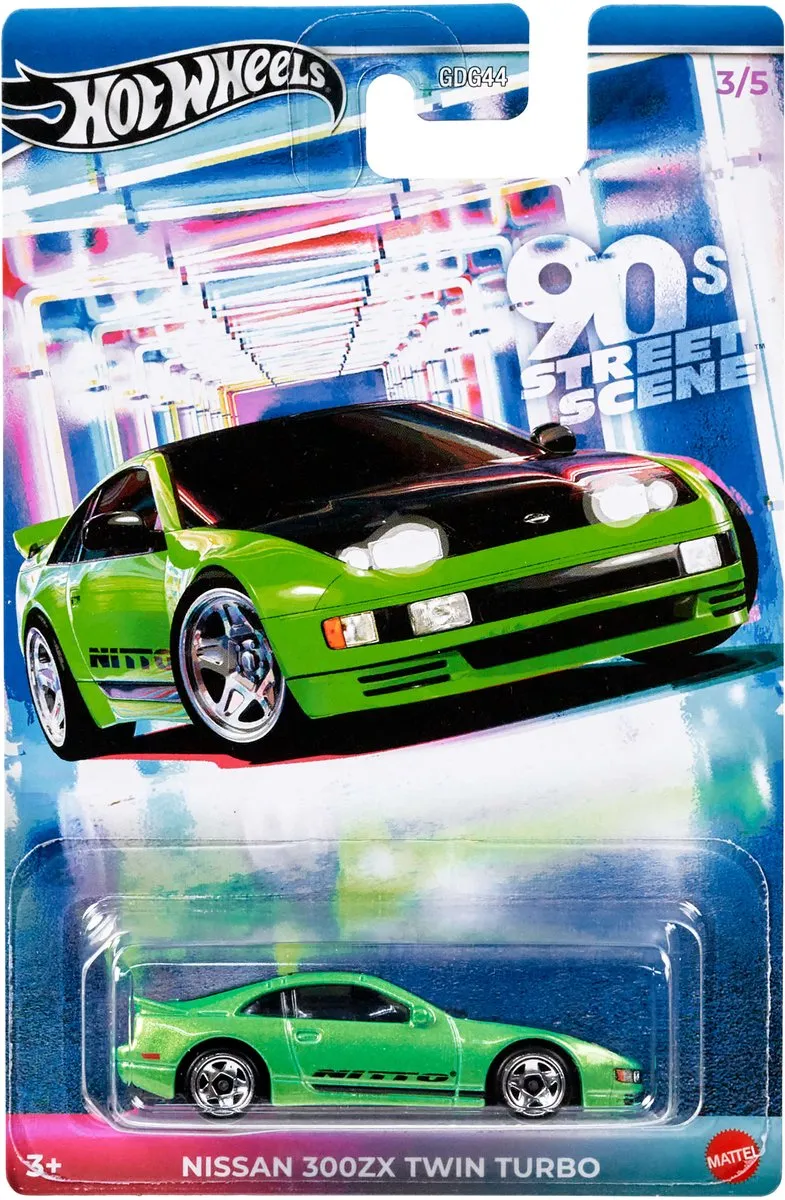Hot Wheels Nissan 300ZX Twin Turbo JCB59 - 1:64 - Groen