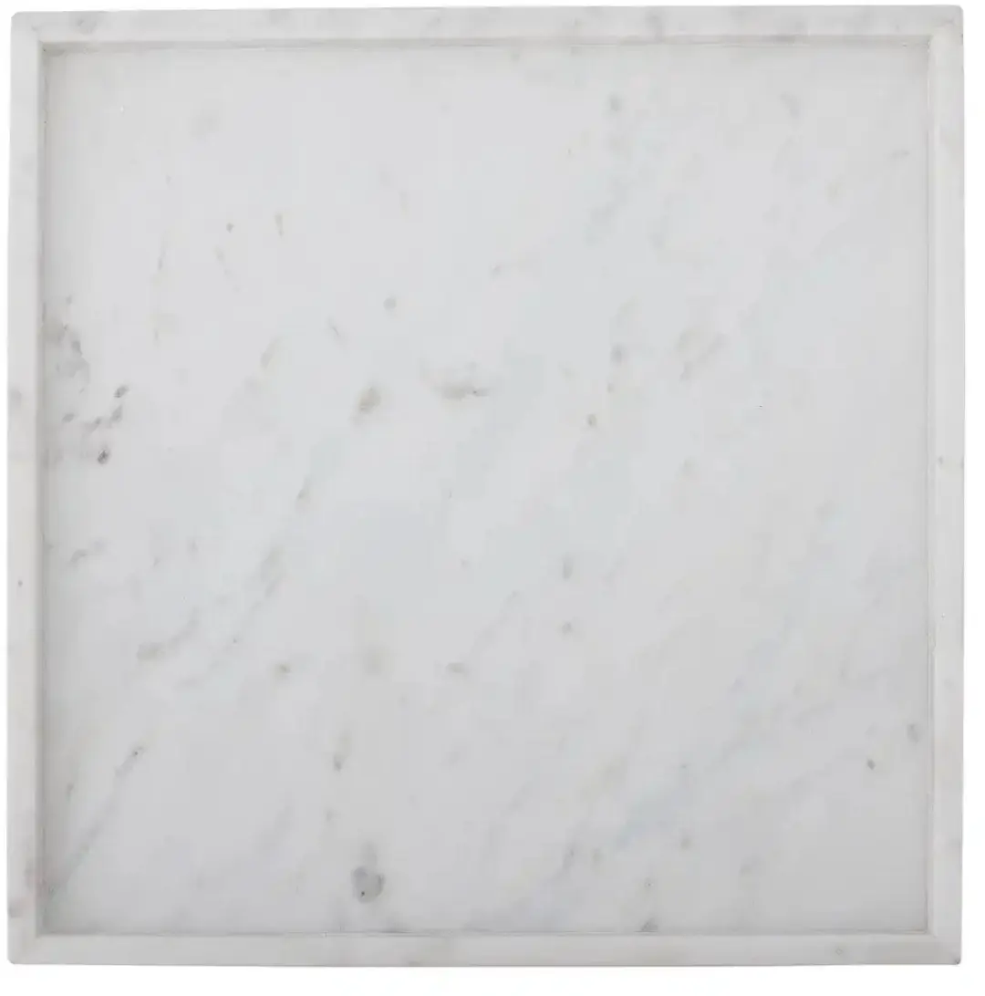 Bloomingville Majsa Marmeren Dienblad 35x35cm - Wit - afbeelding 4 van 5