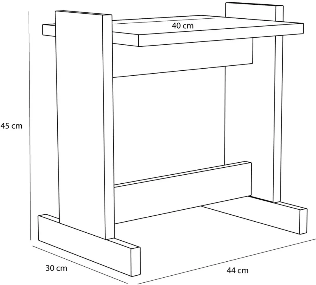 Hübsch Futu Bijzettafel - Natuurlijk - afbeelding 2 van 6