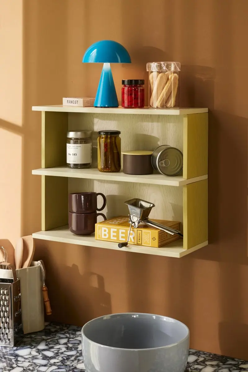 Hübsch Pep Shelf - Geel/Grijs - afbeelding 5 van 5