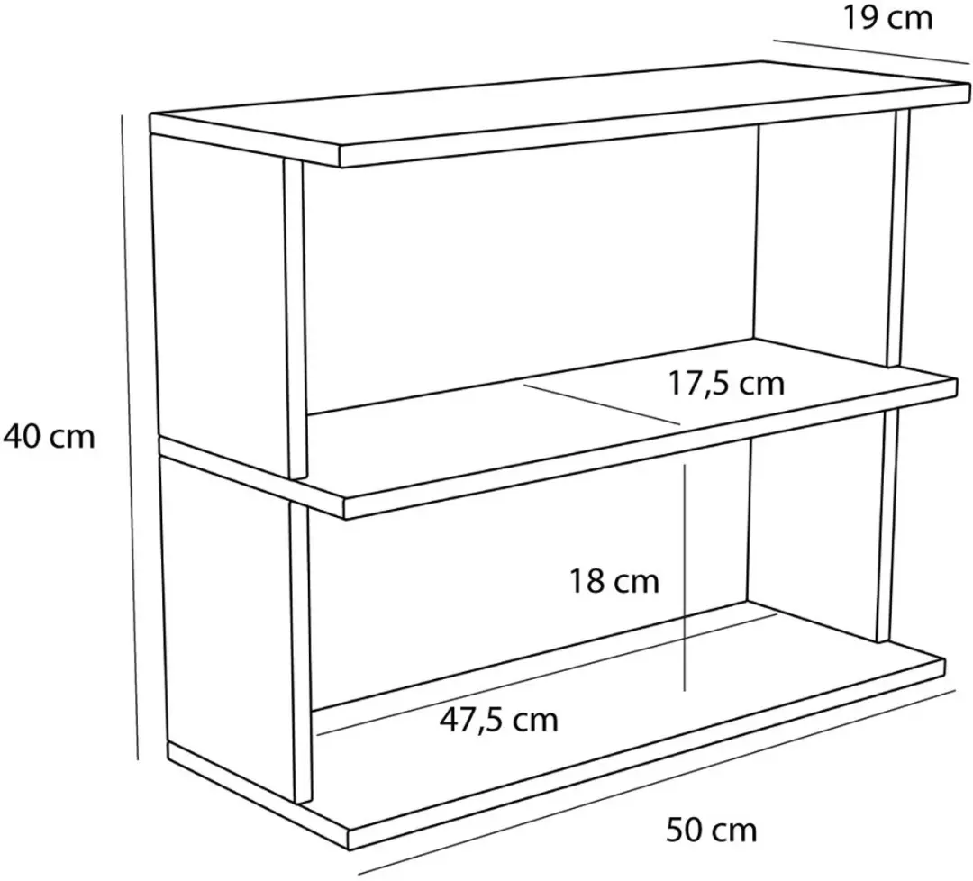 Hübsch Pep Shelf - Geel/Grijs - afbeelding 2 van 5