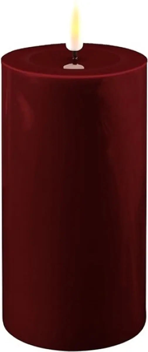 Deluxe Homeart Bourgogne LED Candle 7,5x15cm