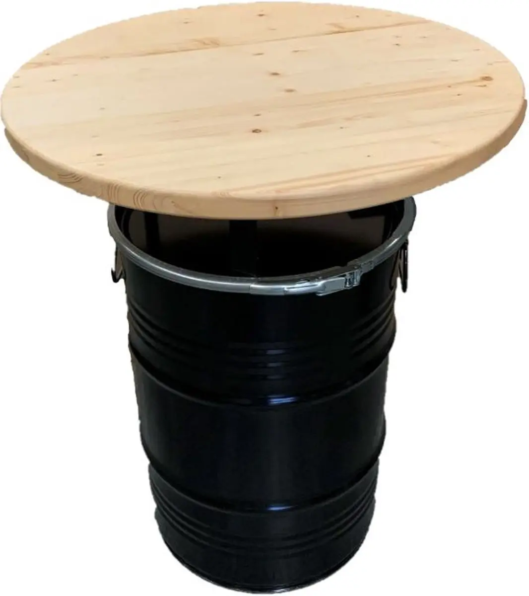 Barrelkings Olievat Statafel 60L - Zwart - afbeelding 2 van 6