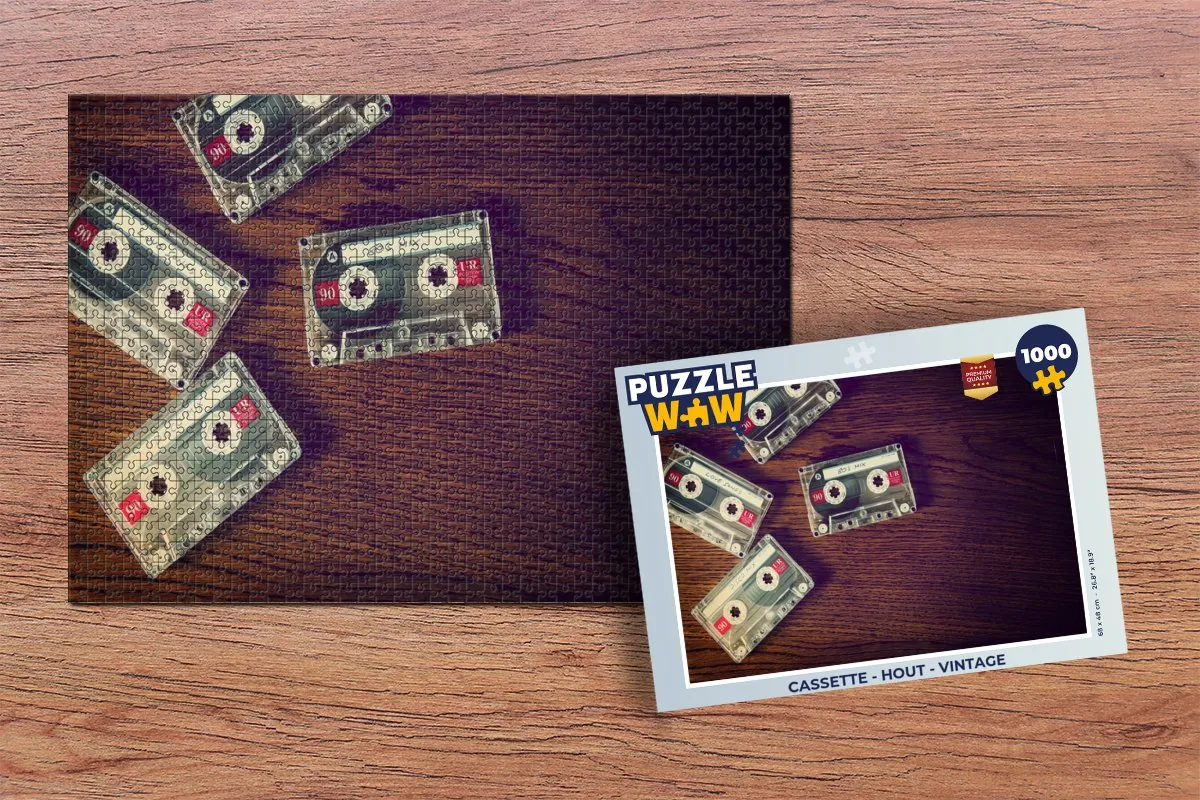 PuzzleWow Vintage Legpuzzel 1000 Stuks - Multicolor