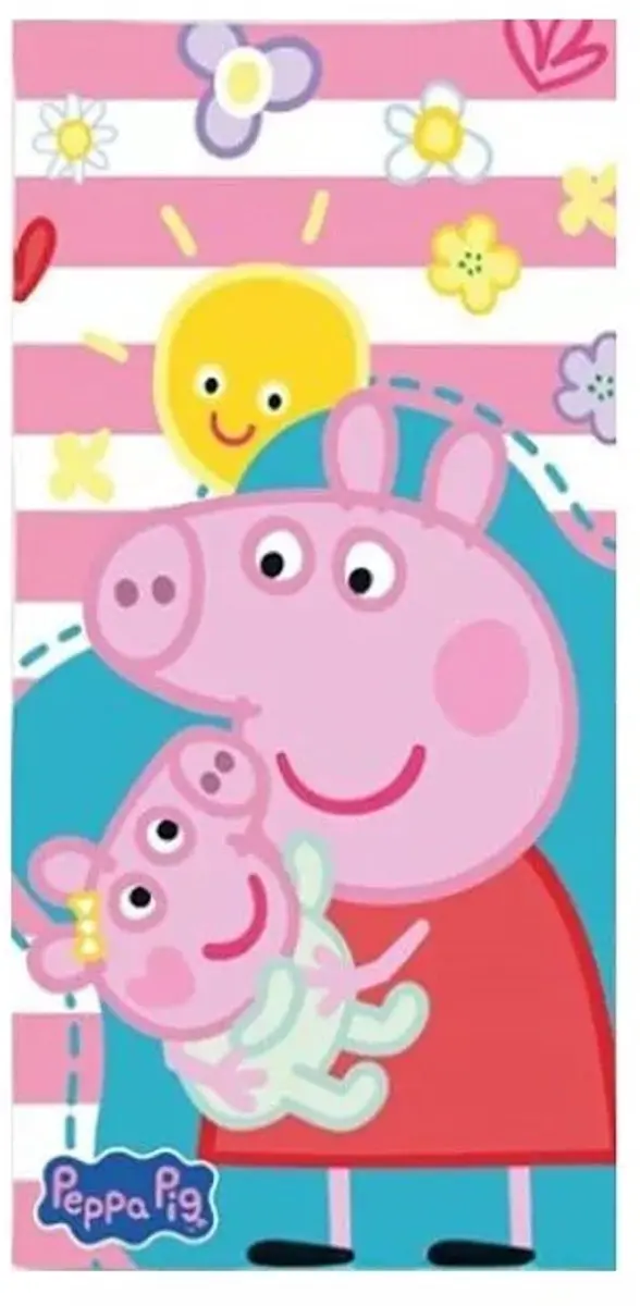 Peppa Pig strandlaken Little Love Ja sneldrogend 70 x 140 cm