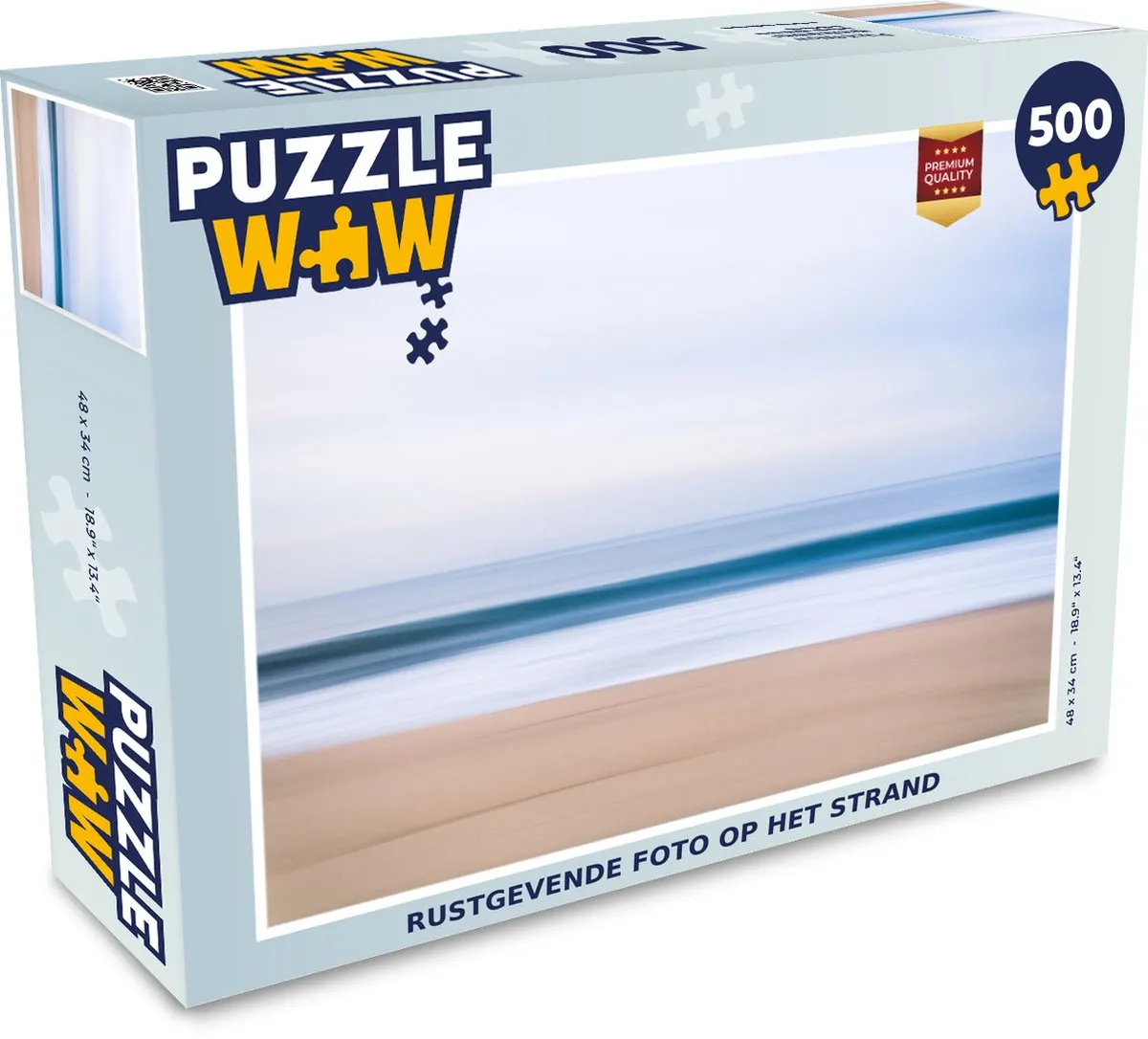 PuzzleWow Rustgevende Strand Legpuzzel 500 Stuks