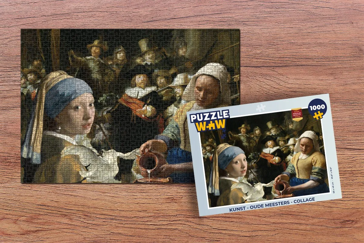 PuzzleWow Oude Meesters Legpuzzel 1000 Stuks - Multicolor