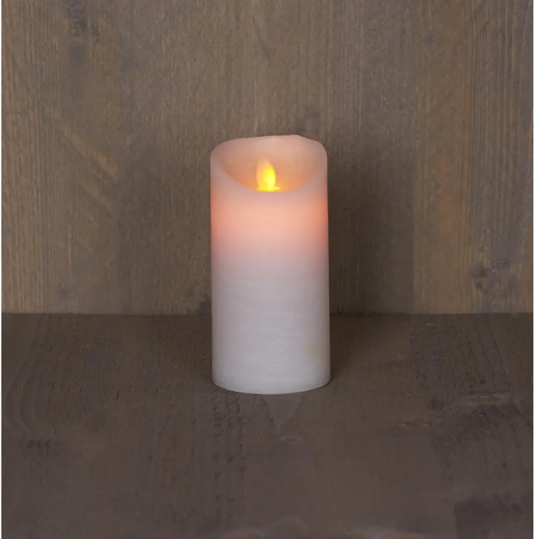 Anna's Collection LED Kaars Lichtroze 15x7,5cm - afbeelding 2 van 4