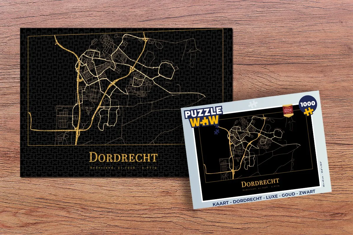 PuzzleWow Dordrecht Legpuzzel 1000 Stuks - Multicolor
