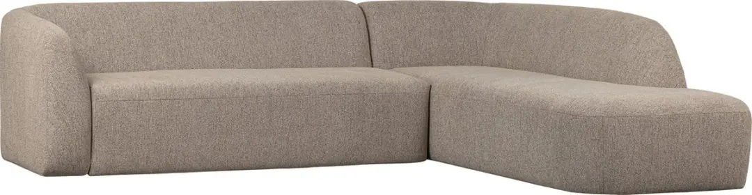 WOOOD Sloping Hoekbank Rechts Naturel Melange