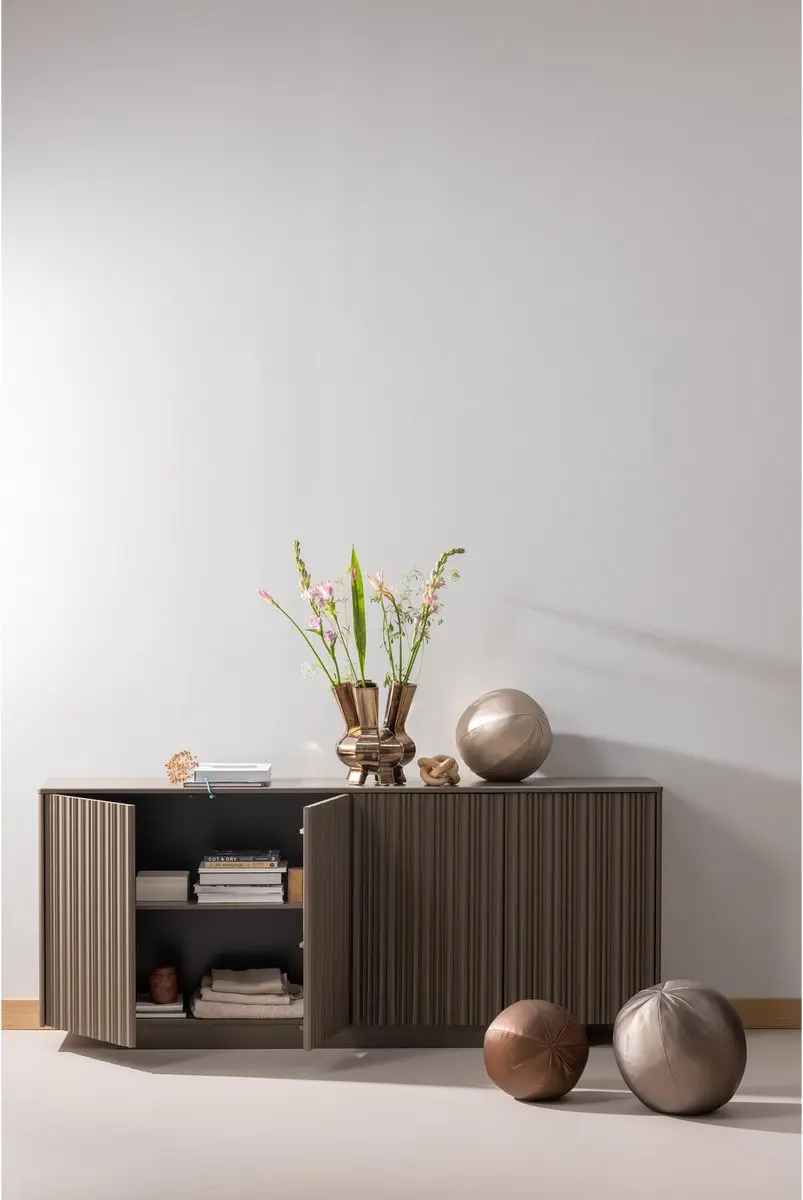 WOOOD Rodeo Bal Kussen - 37x37x37cm - Koper - afbeelding 3 van 4