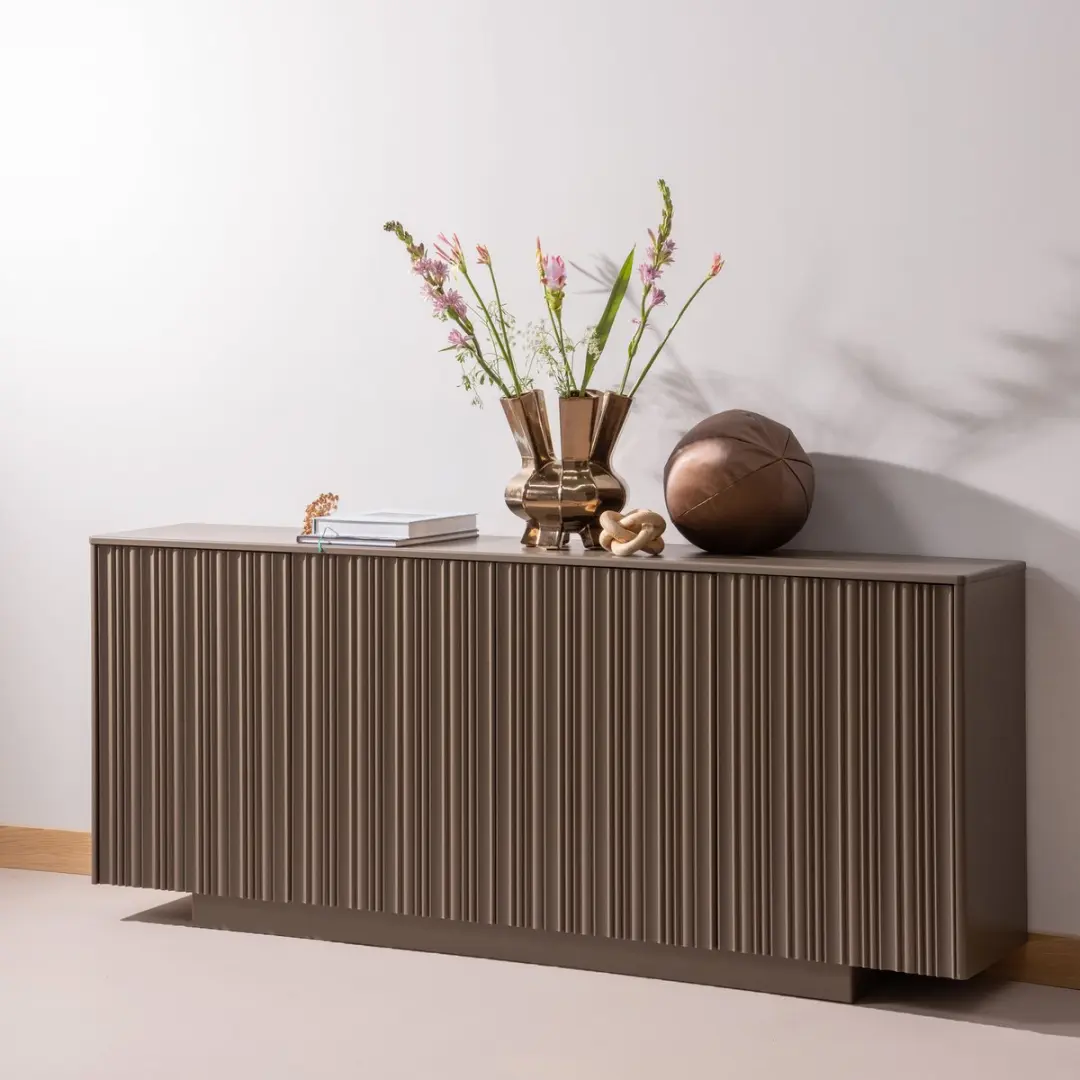 WOOOD Rodeo Bal Kussen - 37x37x37cm - Koper - afbeelding 2 van 4