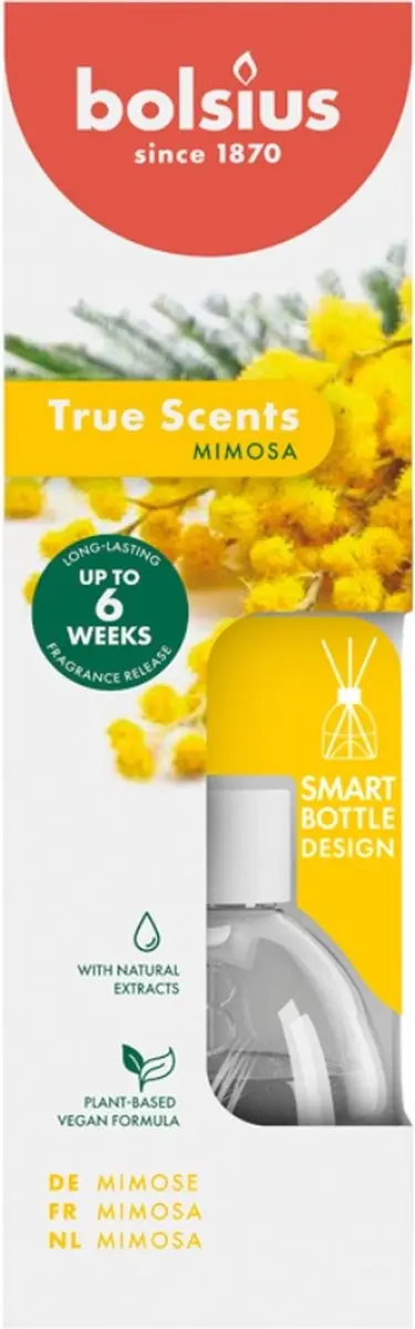 Bolsius True Scents Geurstokjes 60ml - Mimosa - afbeelding 2 van 5