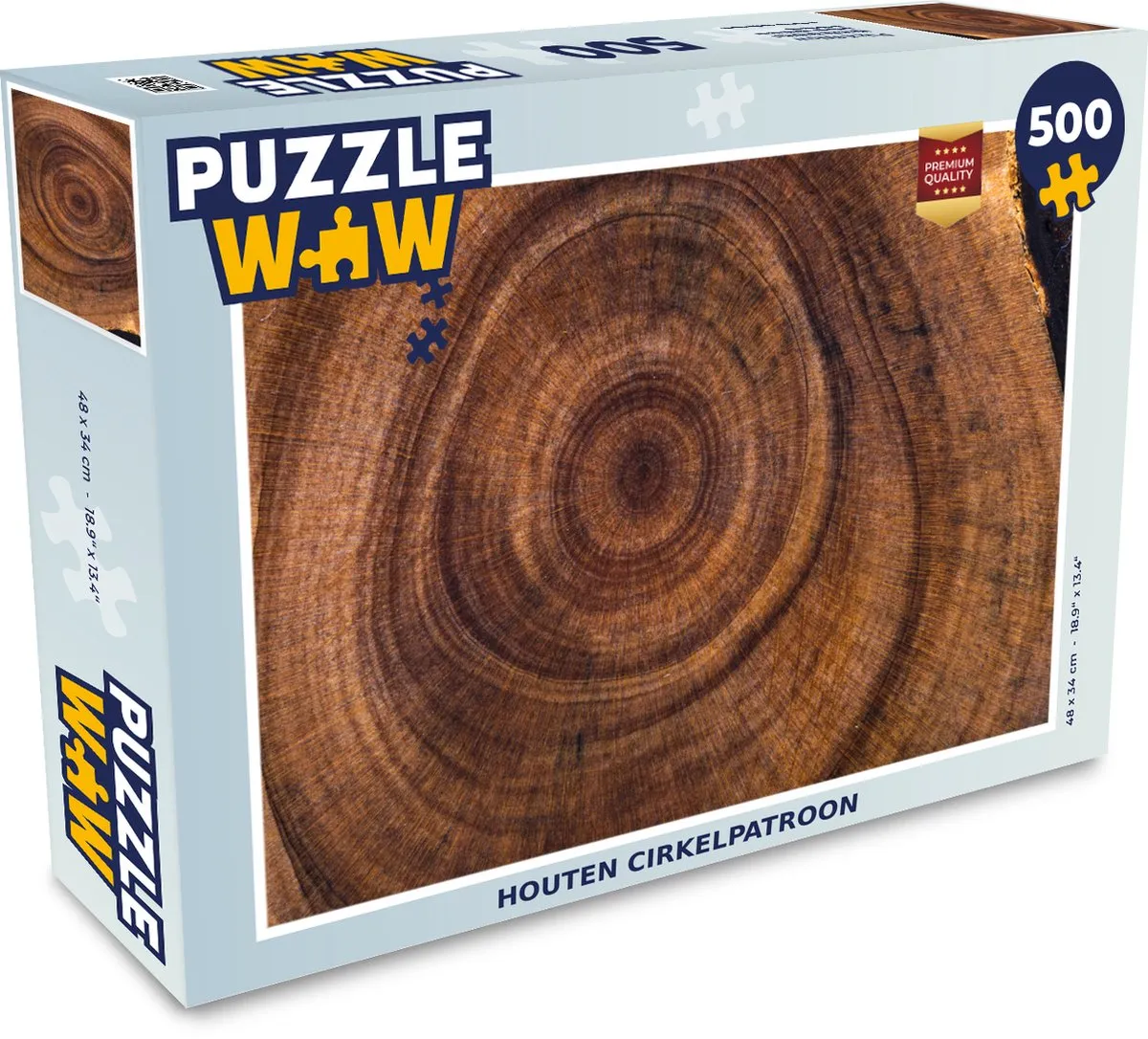 PuzzleWow Puzzel Cirkel Houten Legpuzzel 500 Stuks