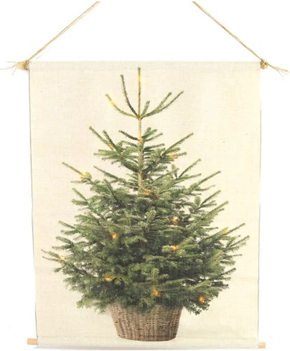 Countryfield Wanddoek Kerstboom met LED