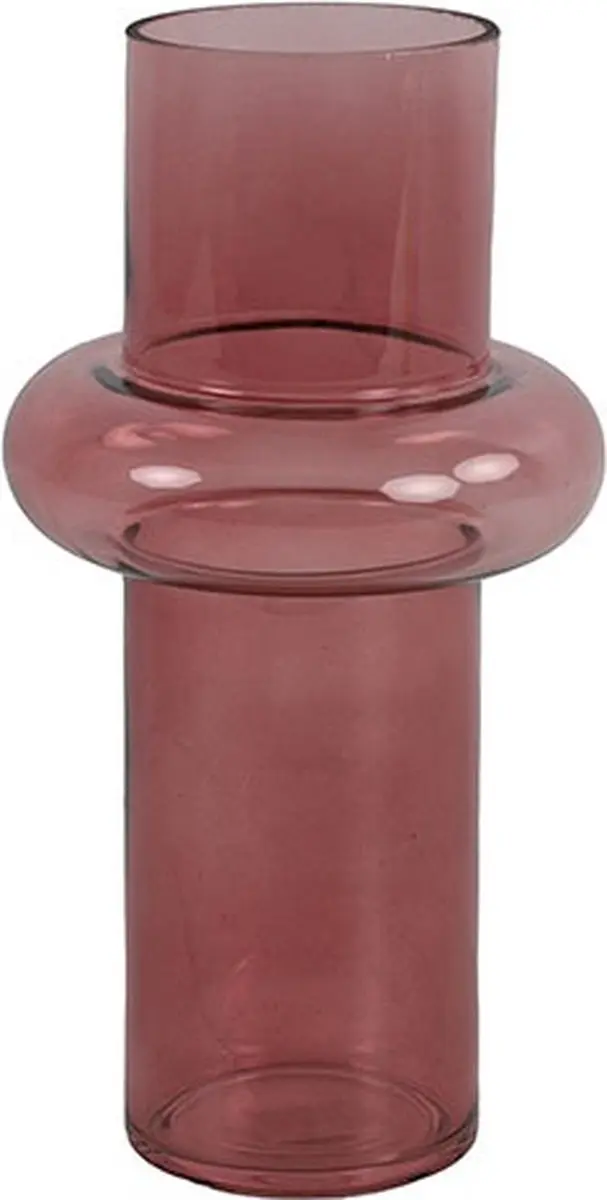 Countryfield Vaas Amy glas L13,5B13,5H25,5CM d.roze