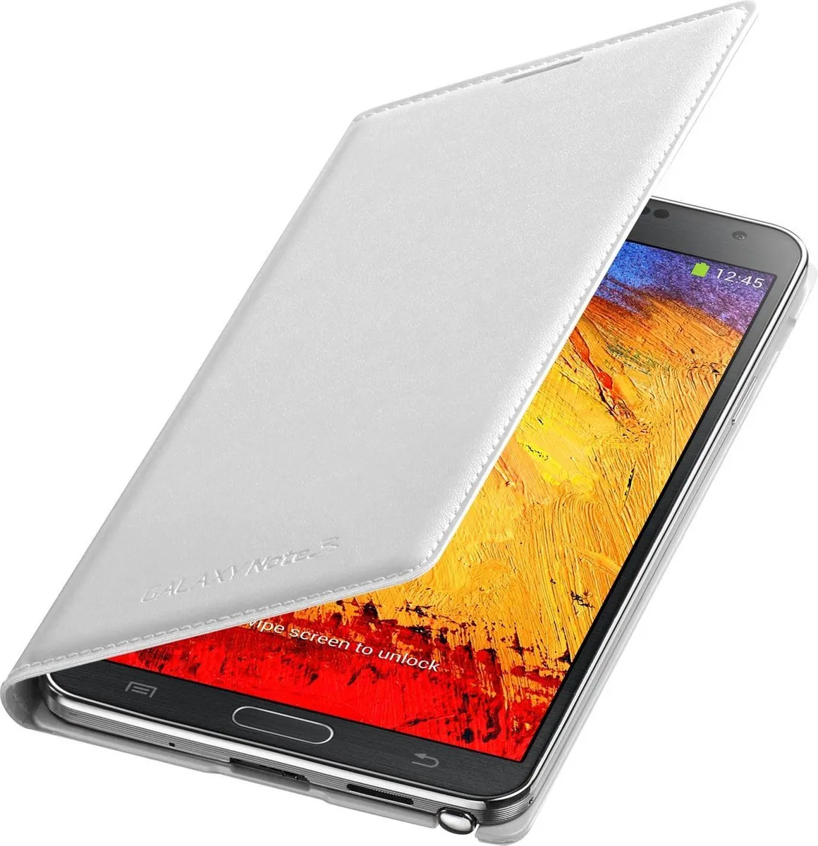 Samsung Galaxy Note3 Neo EF-WN750BWEGWW Flip Wallet Hoes - Wit