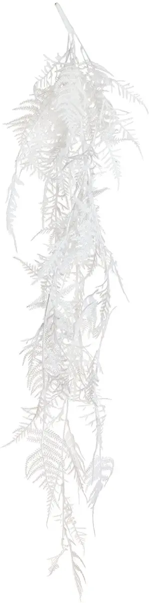 Kaemingk Kunstasperge 105cm Wit Glitter