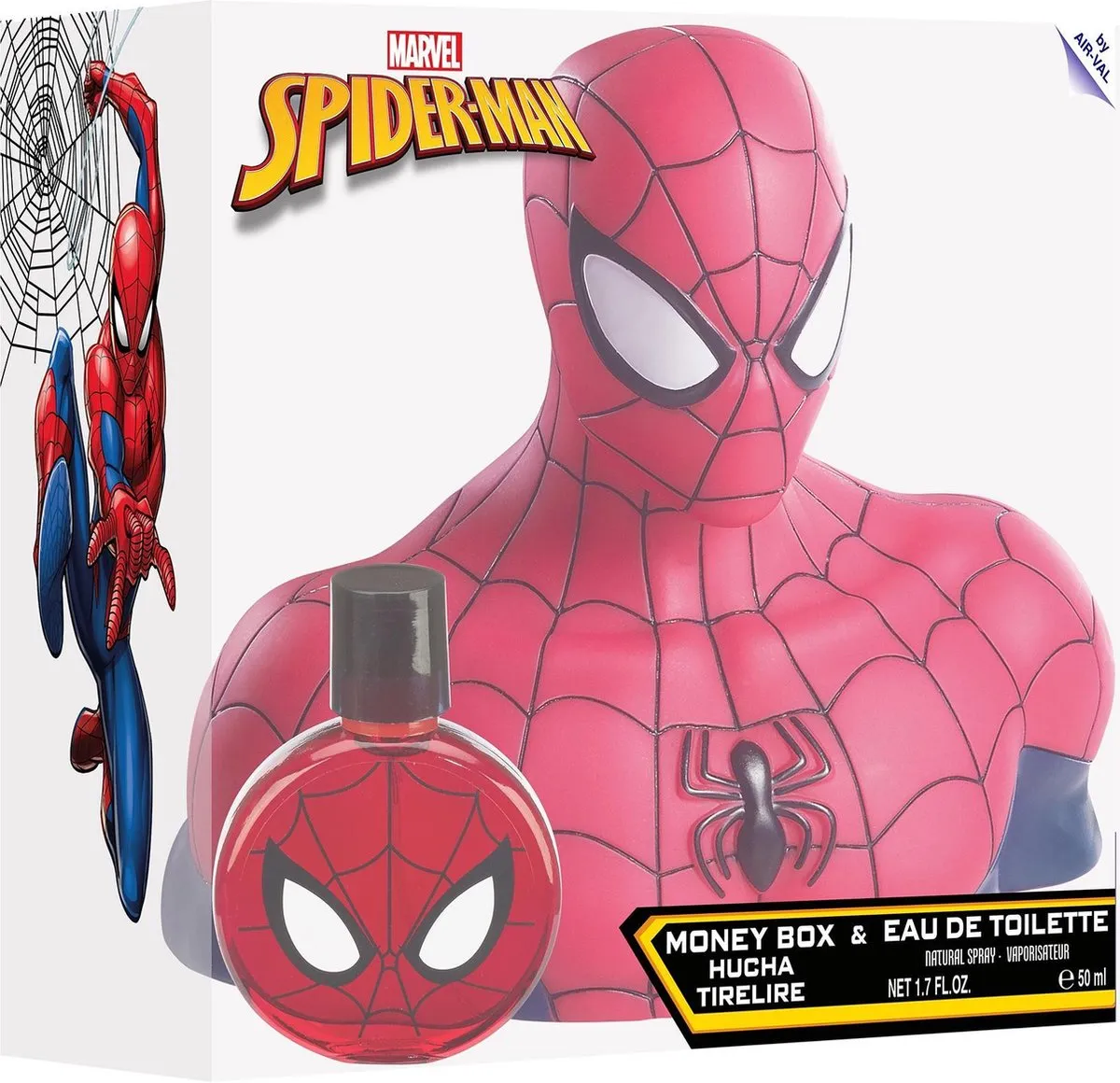 Marvel Spider-Man Geldkistje 3D Figuur + EDT 50ml