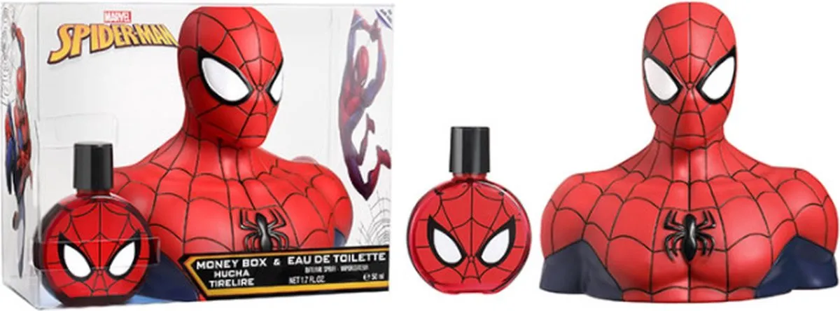 Marvel Spider-Man Geldkistje 3D Figuur + EDT 50ml