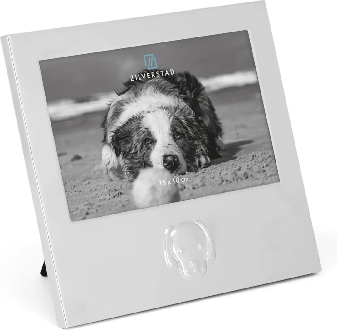 Zilverstad Fotolijst Hond 15x10cm Verzilverd