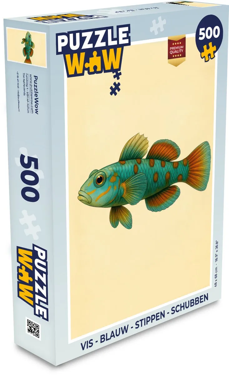 PuzzleWow Vis Puzzel 500 Stuks