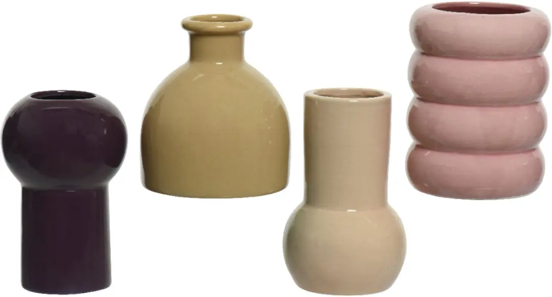 Decoris Porselein Vaas B8-H12cm