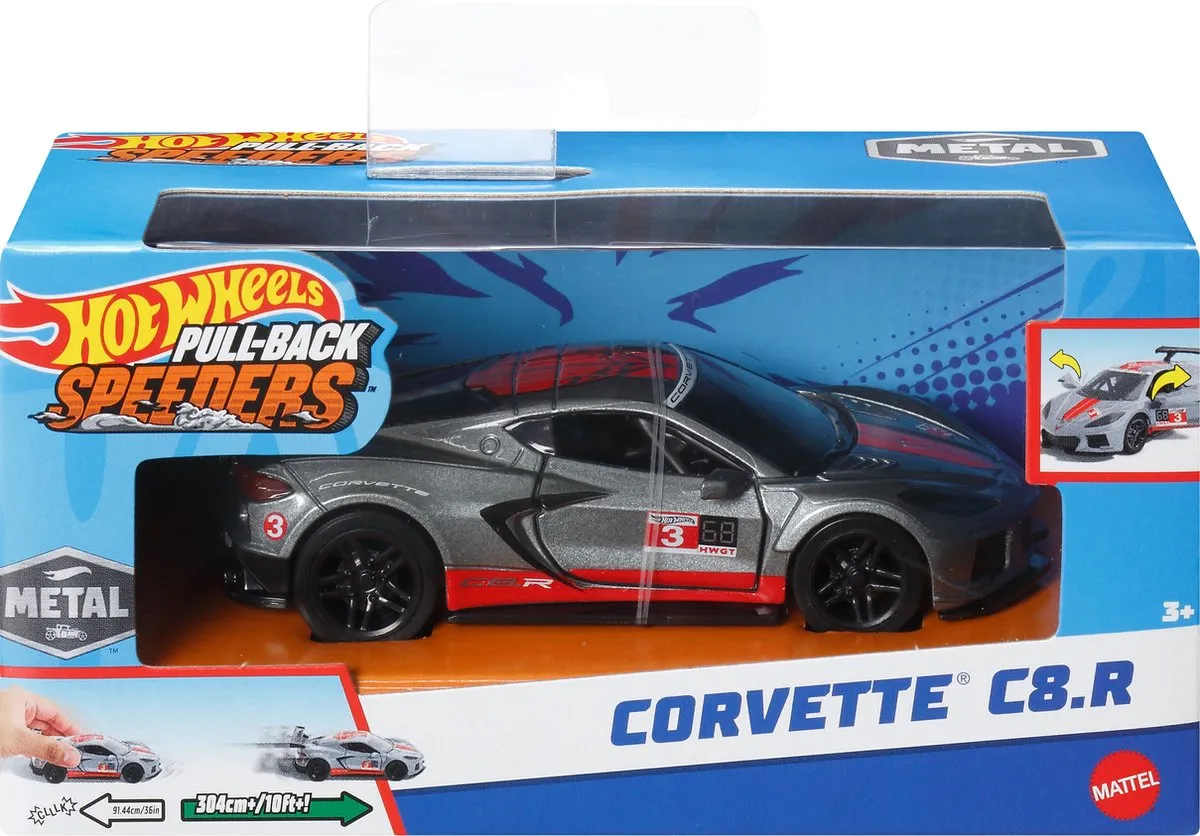 Hot Wheels Dimacini Velloci Pull-Back Speeders Auto 1:43 - Multicolor