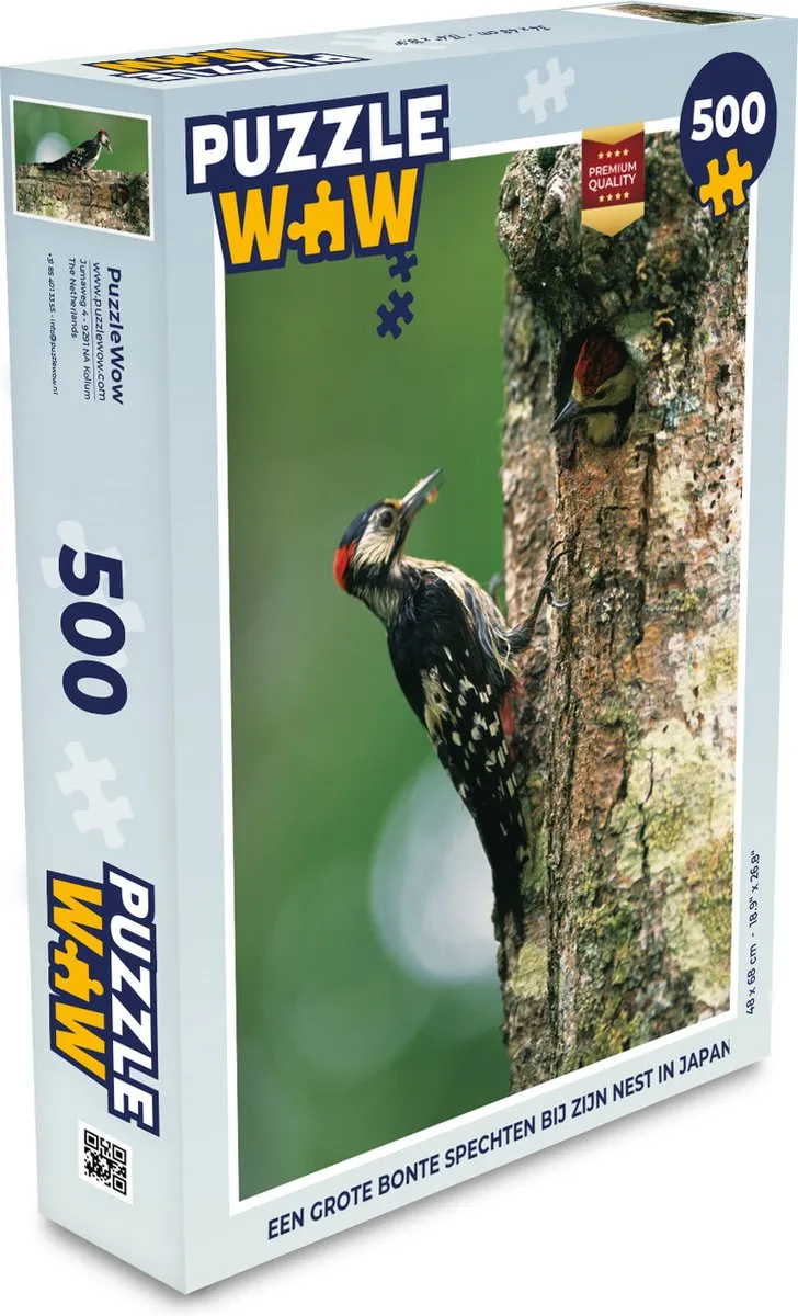PuzzleWow Legpuzzel Spechten in Japan 500 Stuks