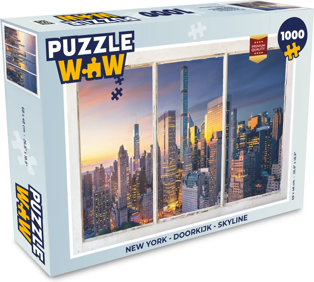 PuzzleWow New York Skyline Legpuzzel 1000 Stuks