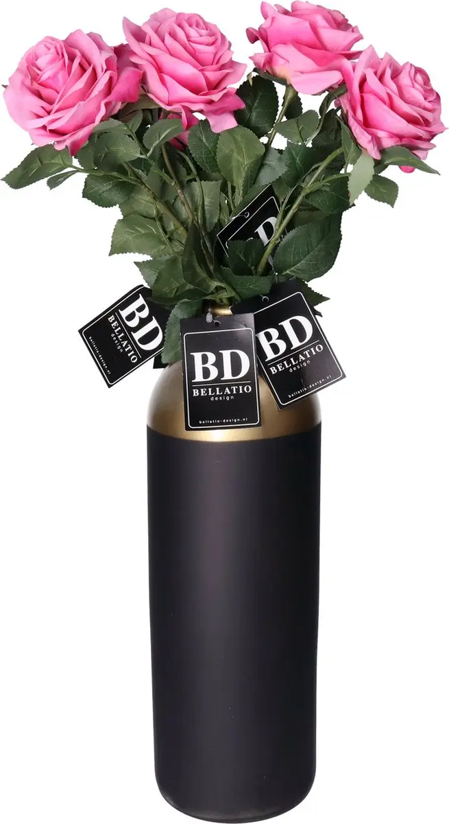 Bellatio Design Kunstbloem Roos Dijon
