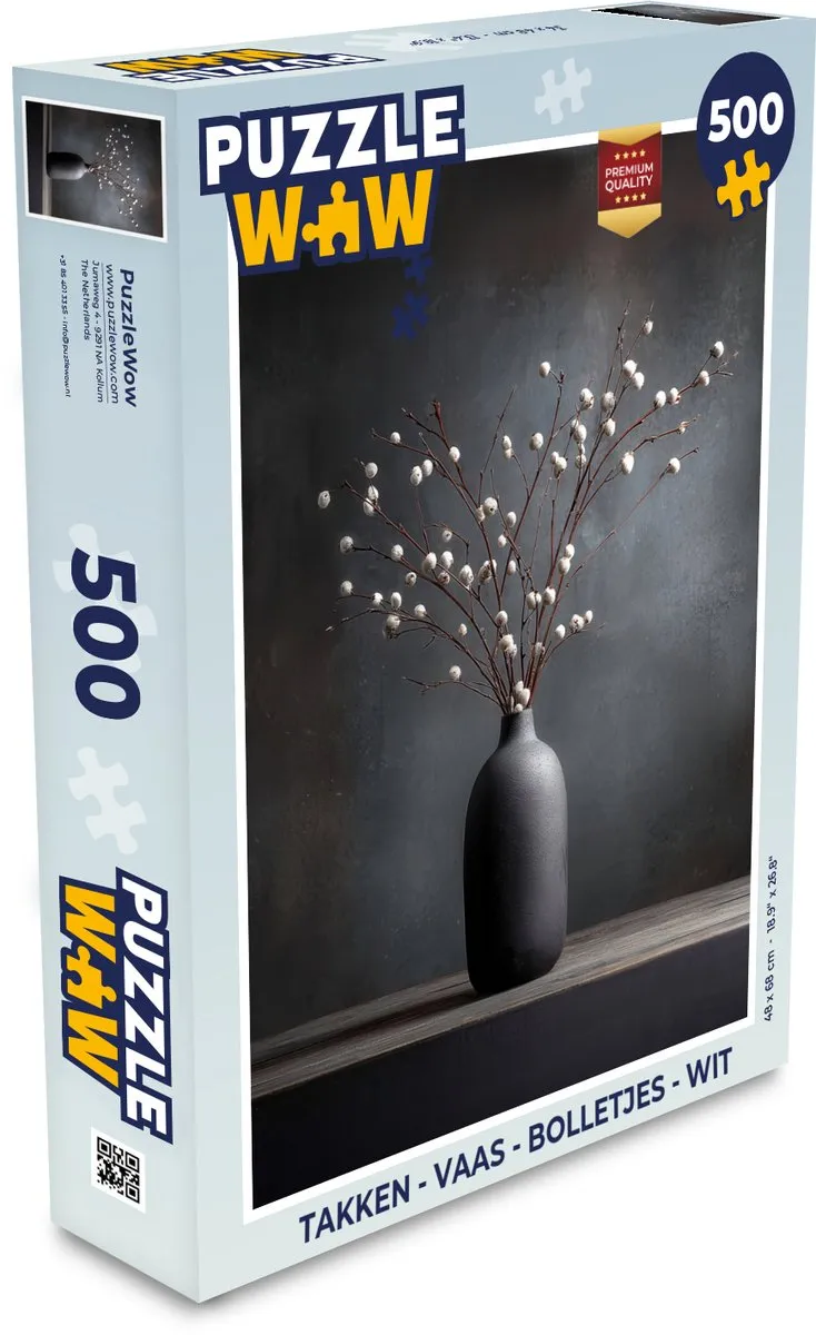 PuzzleWow Takken Vaas Bolletjes Legpuzzel 500 Stuks