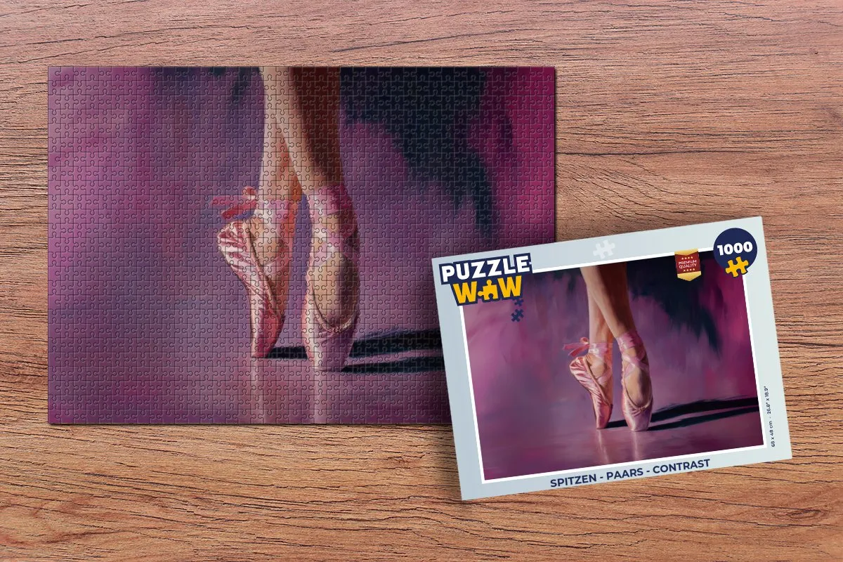 PuzzleWow Spitzen Legpuzzel 1000 Stuks - Paars
