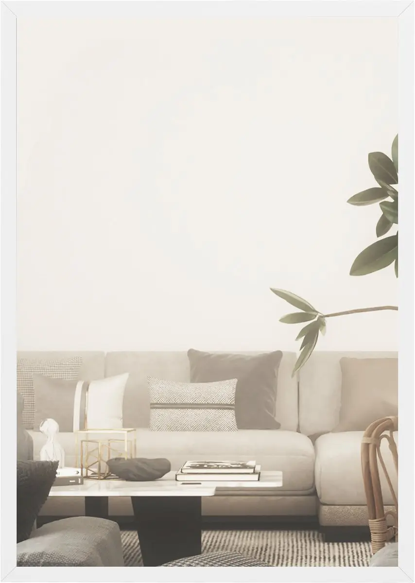 HOMCOM Wandspiegel van glas, 40x2x60cm, wit
