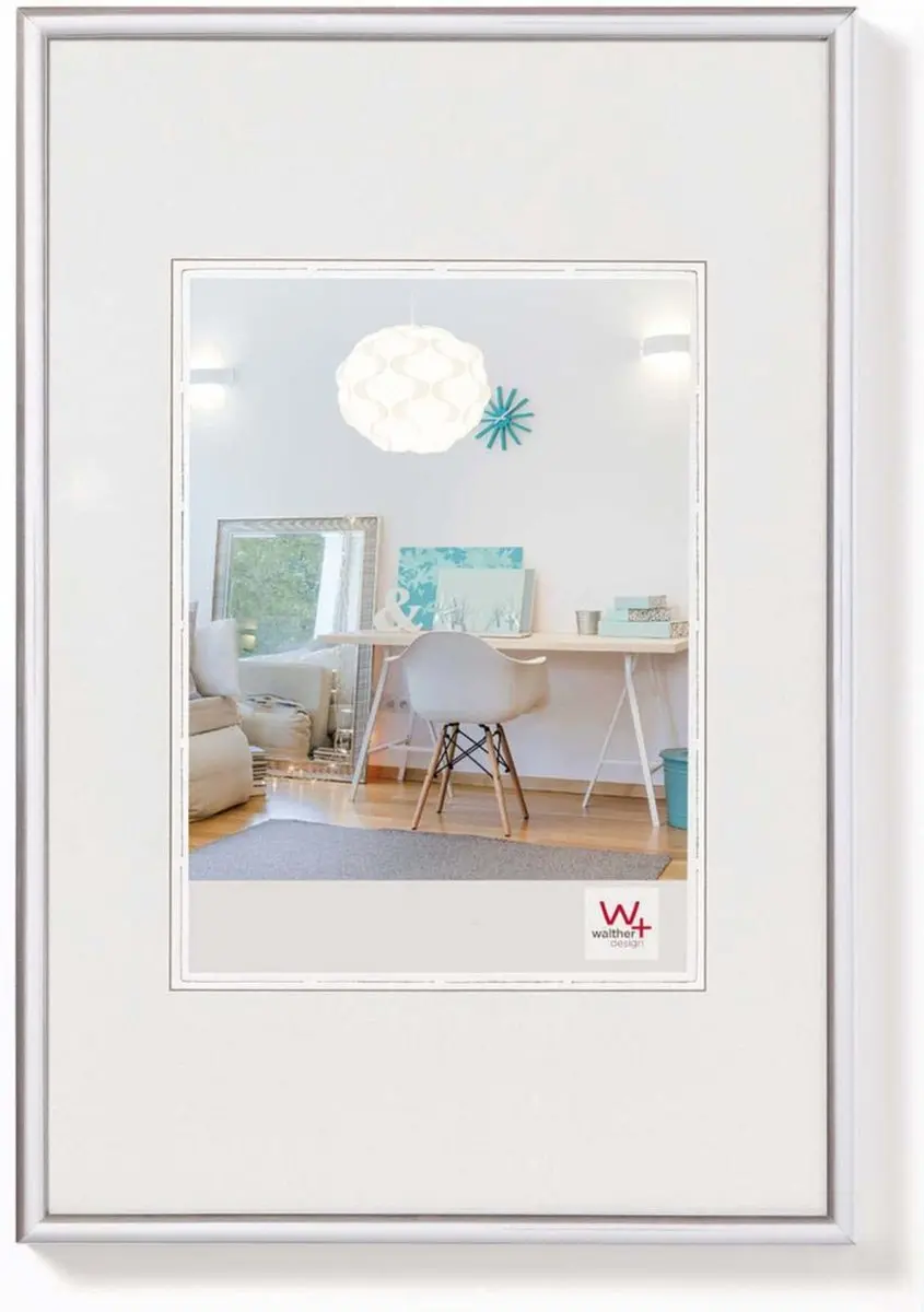 Walther New Lifestyle - Kunststof lijst - Fotoformaat 20x25 cm - Zilver