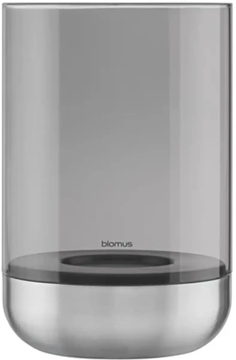 Blomus Calma theelichthouder D15cm H22.5cm inox mat