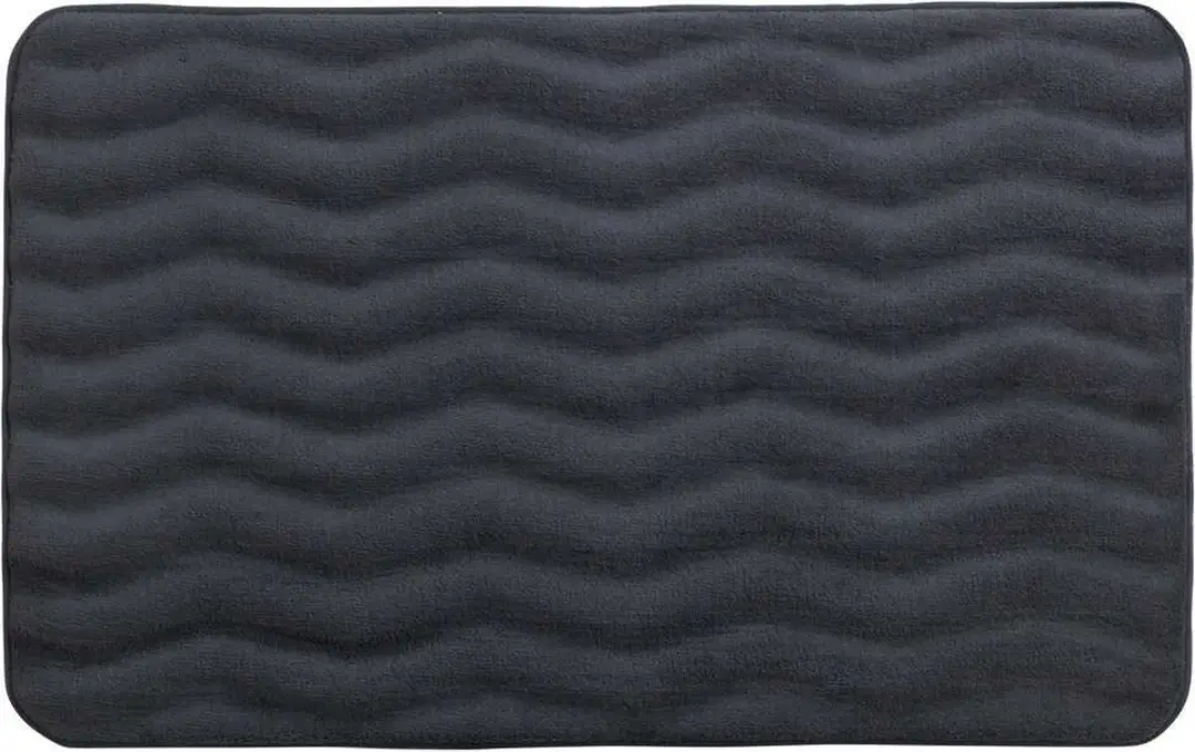 Wenko Badmat Waves 50 x 80 cm Antraciet