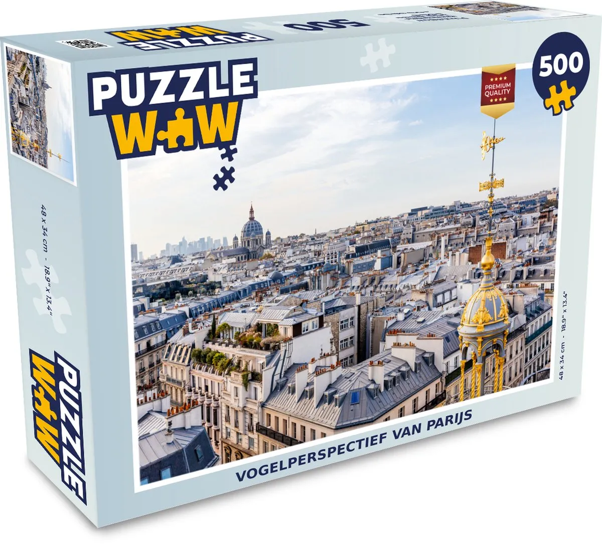 PuzzleWow Frankrijk Gebouwen Legpuzzel 500 Stuks