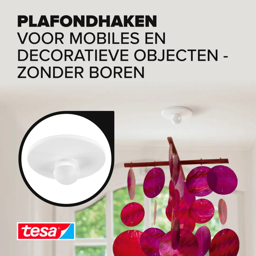 Tesa 77781 Plafondhaken - 3 Stuks Wit - afbeelding 3 van 6