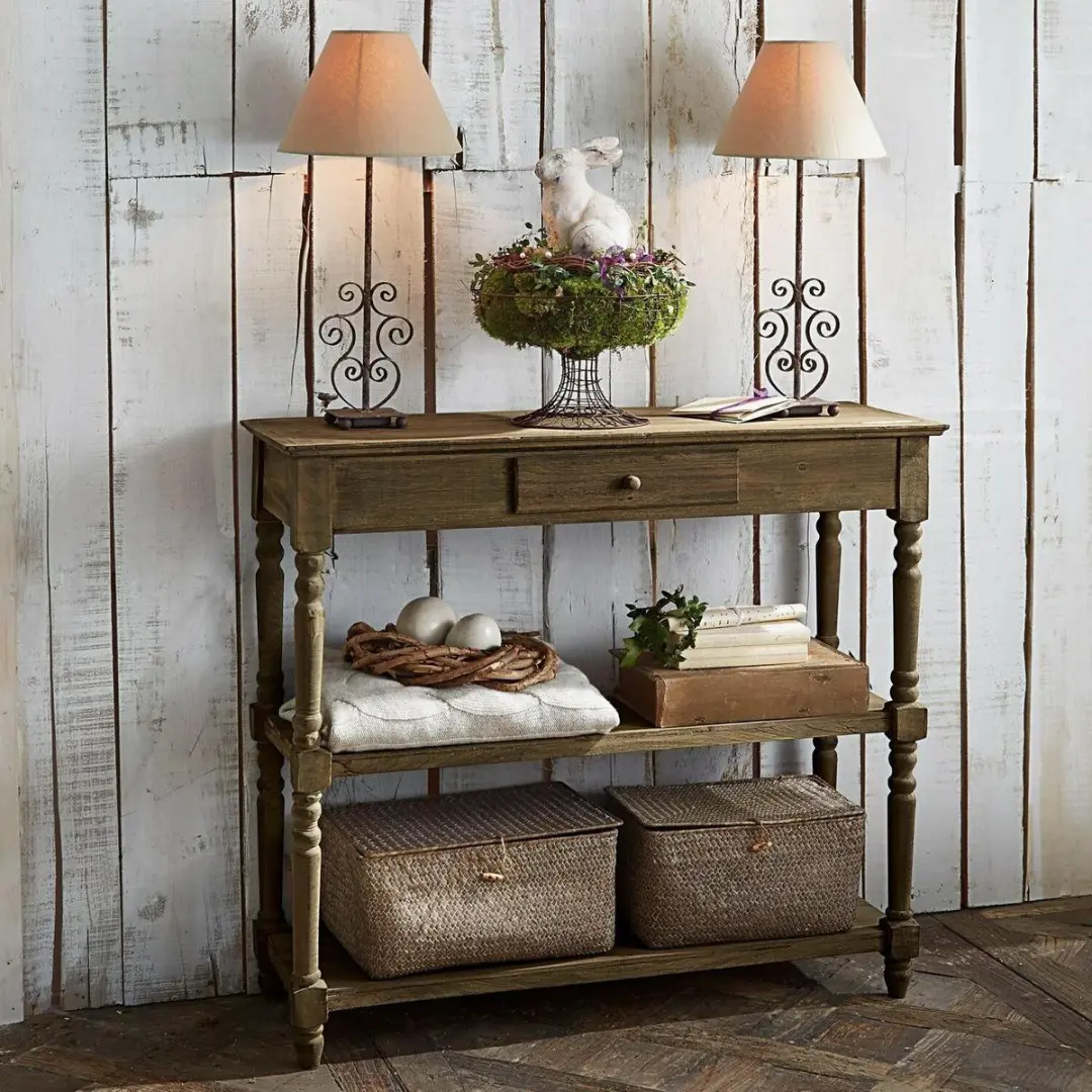 Loberon Sidetable Roubaix - Bruin - afbeelding 3 van 6