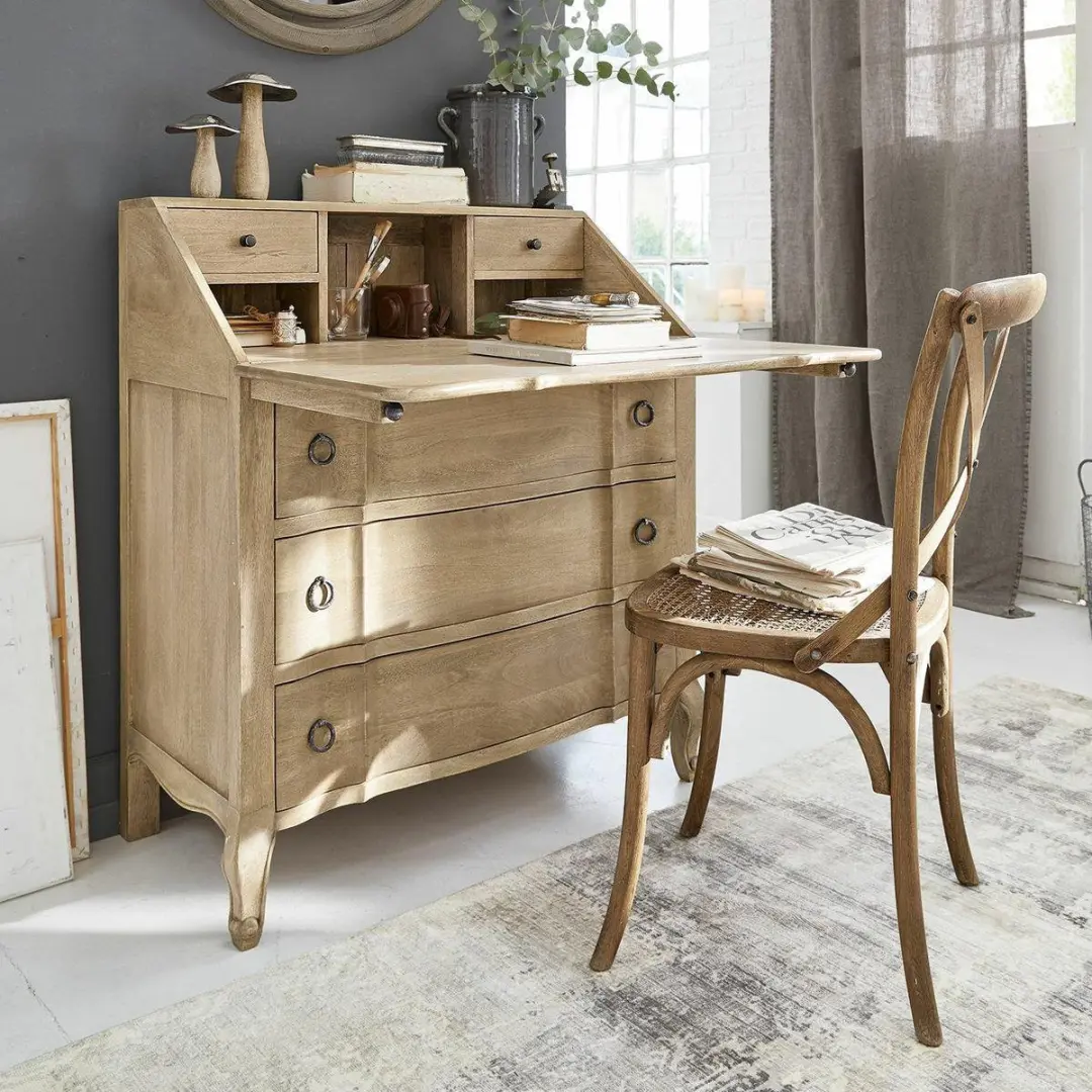 Loberon Kary Stoel - Bruin - afbeelding 5 van 6